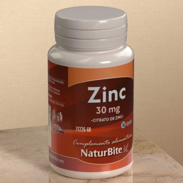 Citrat de zinc 30 mg 60 Càpsules - NATURBITE Img 4