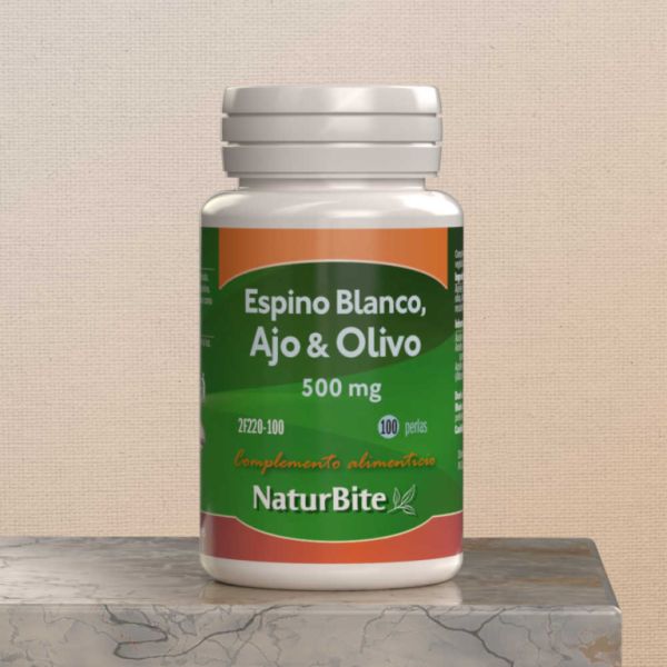 Aubépine, ail et olive 500 mg 100 Perles Img 2