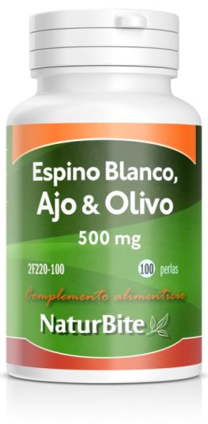 Aubépine, ail et olive 500 mg 100 Perles