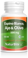 Comprare NATURBITE Biancospino, Aglio e Olivo 500 mg 100 Perle Di 10,52€