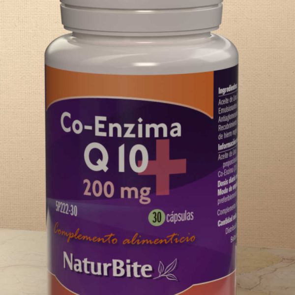 Co-enzim Q10 200 mg 30 Càpsules - NATURBITE Img 3