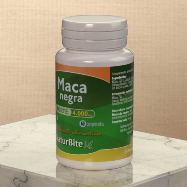 Maca Forte 4000 mg 60 Comprimés - NATURBITE Img 2