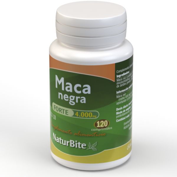 Black Maca Forte 4000mg 120 Comprimidos Img 2