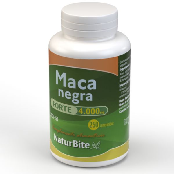 Maca Forte 4000 mg 250 tabletten - NATURBITE Img 2