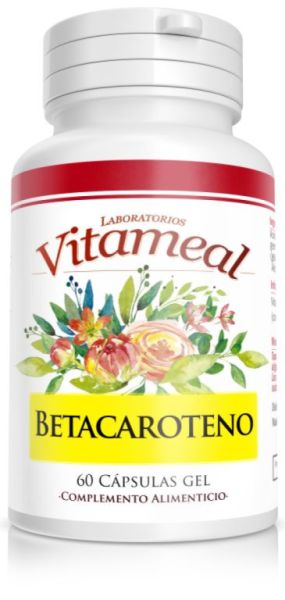 Bètacaroteen 10.000 IE 60 gelcapsules - VITAMEAL Img 2