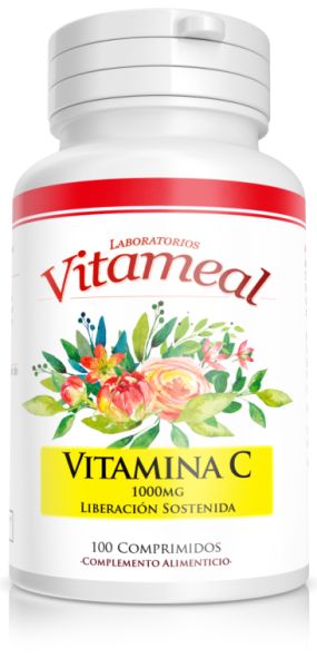 Vitamin C 1000 mg 100 Tablets - VITAMEAL Img 2