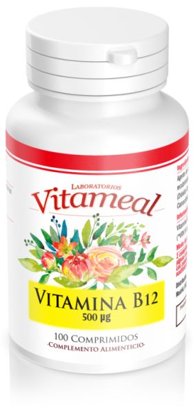 Vitamin B12 500 mcg 100 Tablets - VITAMEAL Img 3