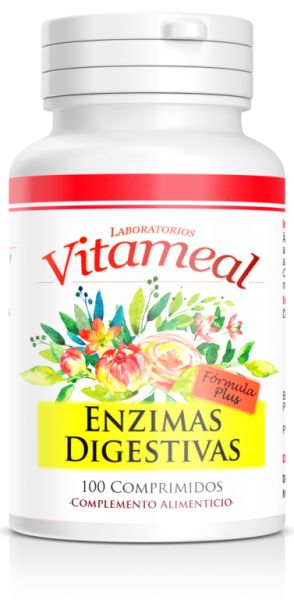 Enzimas Digestivas 100 Comprimidos - VITAMEAL