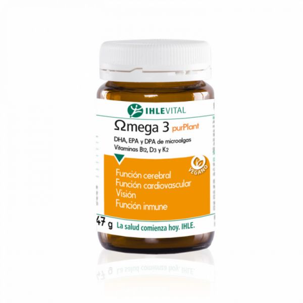 Omega 3 Purplant 60 cápsulas vegetais - IHLEVITAL