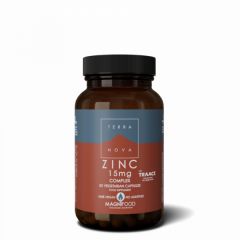 Kopen TERRANOVA ZINK 15 mg COMPLEX 50 Vcaps Door 13,00€