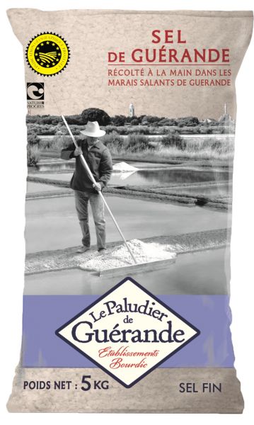 Guerande Fine Gray Salt 5 Kg - LE PALUDIER DE GUERANDE