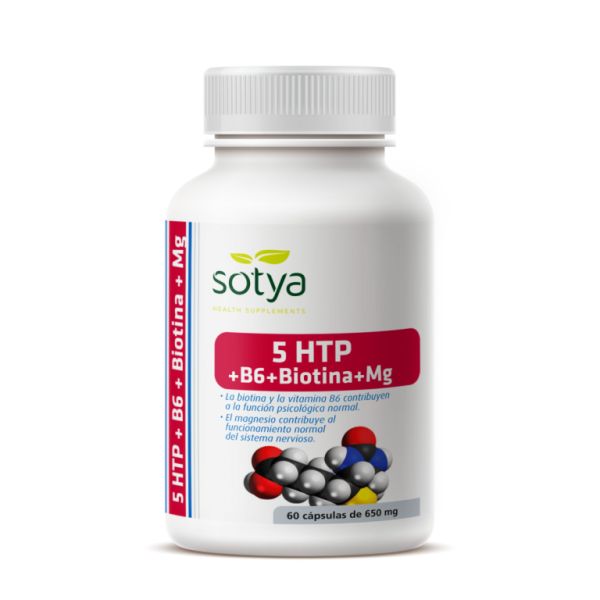 5HTP+B6+BIOTIN+MG 650MG 60 Cap - SOTYA