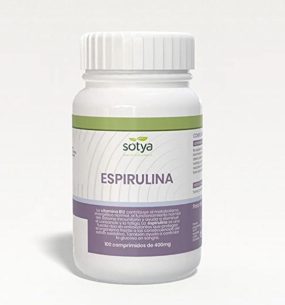 Espirulina 400 mg 100 comprimidos. Fonte natural de vitalidade