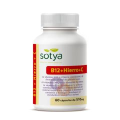 Comprar SOTYA Vitamina B12, Ferro e Vitamina C 60 Cápsulas Por 4,75€