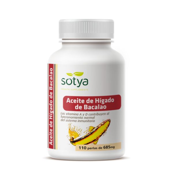 FÍGADO DE BACALHAU 685 mg 110 Pérolas - SOTYA