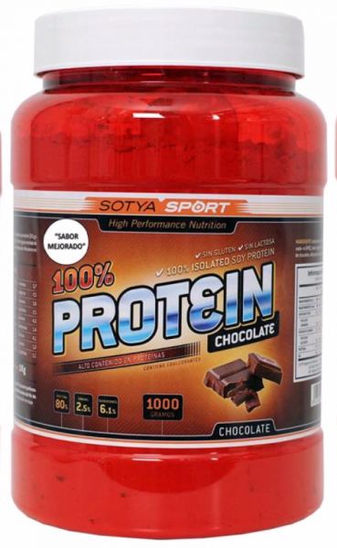 PROTEÍNA DE SOJA 100% CHOCOLATE 1000 gr - SOTYA