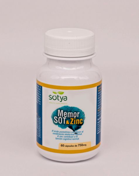 MEMORSOT & ZINC 60 Capsules - SOTYA