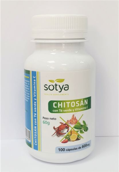 CHITOSAN + GREEN TEA + VIT.C 100 Caps - SOTYA