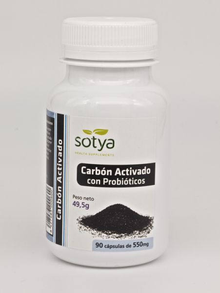 CARBON ACTIVADO CON PROBIOTICO 90 Caps - SOTYA