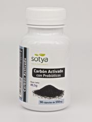 Buy SOTYA ACTIVATED CARBON WITH PROBIOTIC 90 Caps By 4,55€