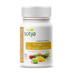 Buy SOTYA GREEN TEA, RED TEA AND PINEAPPLE 500 mg. Caps. 60U By 9,03€