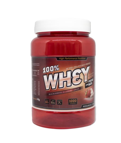 100% WHEY AARDBEI EN ROOM 1 kgrs. - SOTYA