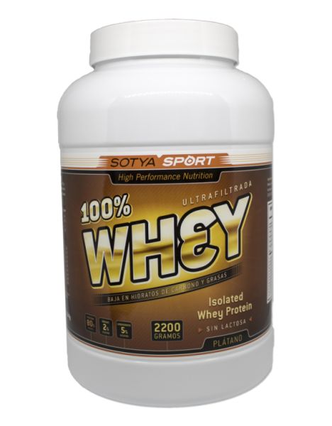 100% WHEY BANAAN/ YOGHURT 2,2 kg. - SOTYA