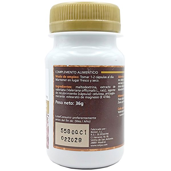 VALERIAN 600 mg. 60 kepsar - SOTYA Img 3