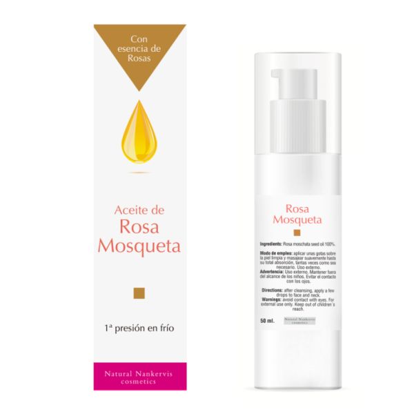 ÓLEO DE ROSA MOSQUETA 50 ml ESSÊNCIA DE ROSA