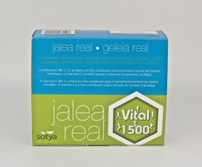 Buy SOTYA ROYAL JELLY VITAL 1500 10ML GLASS AMPOULES 20U By 23,70€