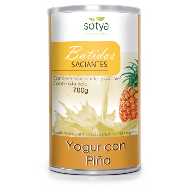 BATIDO SACIANTE YOGUR PIÑA 700 GRAMOS - SOTYA