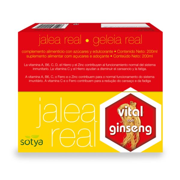 JALEA REAL VITAL CON GINSENG 10 ML AMP VIDRIO 20 U