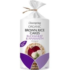 Buy CLEARSPRING Brown Rice Cakes with Buckwheat and Amaranth By 1,98€