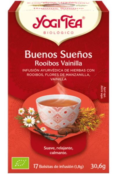 Chá Yogi Bons Sonhos Rooibos Baunilha 17 saquetas