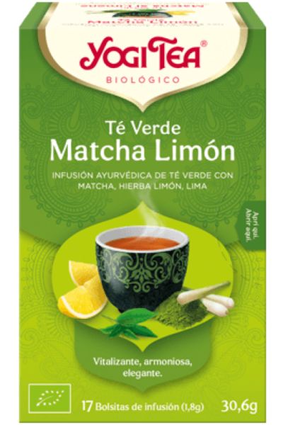 Chá Yogi Chá Verde Matcha Limão 17 Filtros