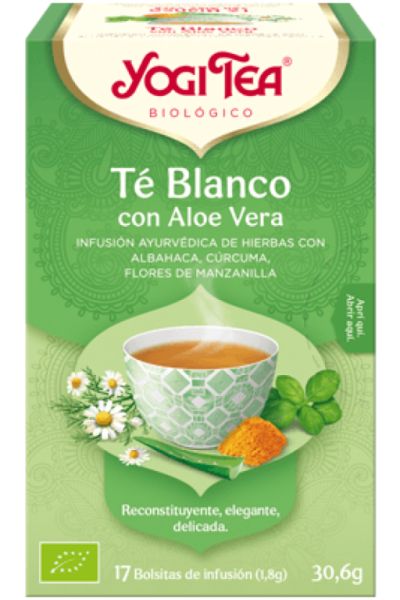 Chá Yogi Chá Branco com Aloe Vera 17 Filtros