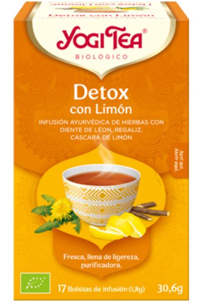 Chá Yogi Detox com Limão 17 Sachês - YOGI TEA