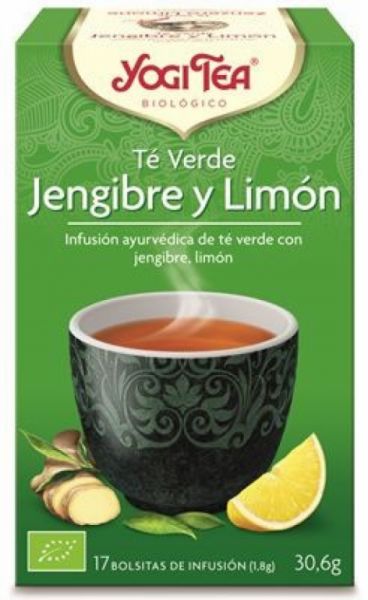 Yogi Tea Grüner Tee Ingwer und Zitrone 17 Beutel