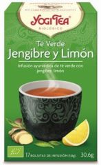 Comprar YOGI TEA Chá Yogi Chá Verde Gengibre E Limão 17 Saquinhos Por 4,10€