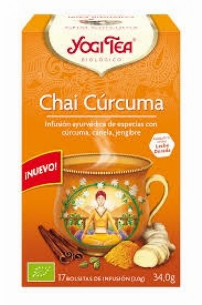 Chá Yogi Chai Cúrcuma 17 Sachês - YOGI TEA