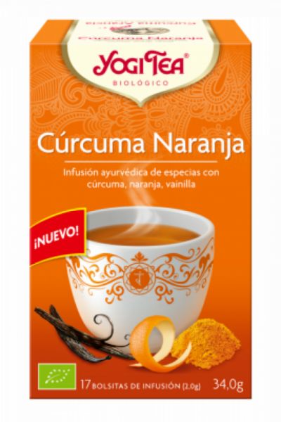 Chá Yogi Cúrcuma Laranja 17 Sachês - YOGI TEA