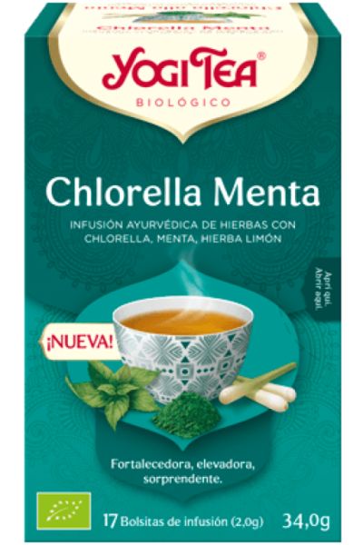 Chá Yogi Chlorella Menta 17 saquetas - YOGI TEA