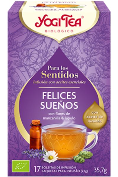 Yogi Tea para los Sentidos Felices Sueños 17 Bolsitas