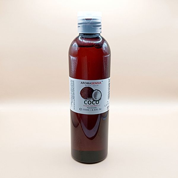 Aceite puro coco fraccionado  250 ml - AROMASENSIA