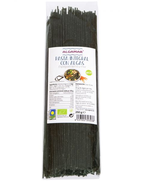 Pasta integral amb algues espagueti 250 grams