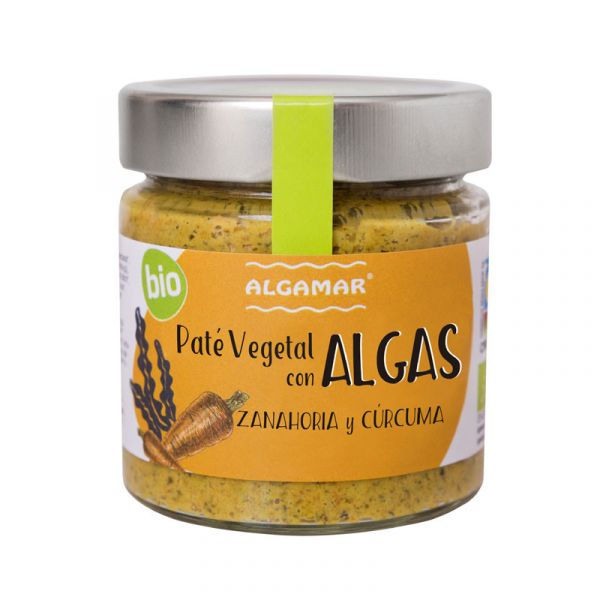 Vegetable pâté with algae, carrot and turmeric 180 grams