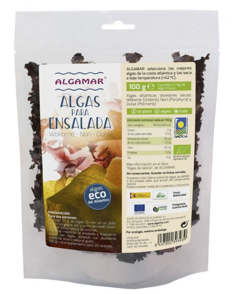 Zeewier voor salade 100 gram - ALGAMAR