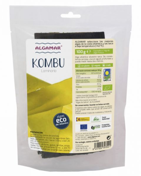 Kombu Tång 100 g - ALGAMAR