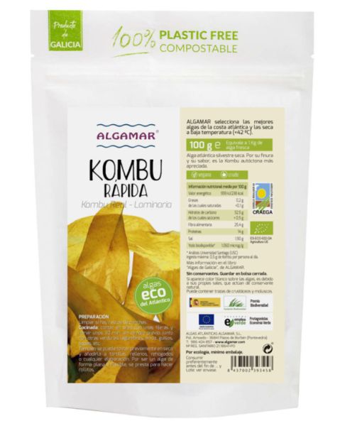 Alga Kombu Ràpida Reial 100 g - ALGAMAR