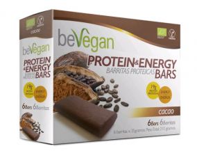 Comprare BEVEGAN Barrette di cacao energetiche proteiche 6 unità Di 7,95€